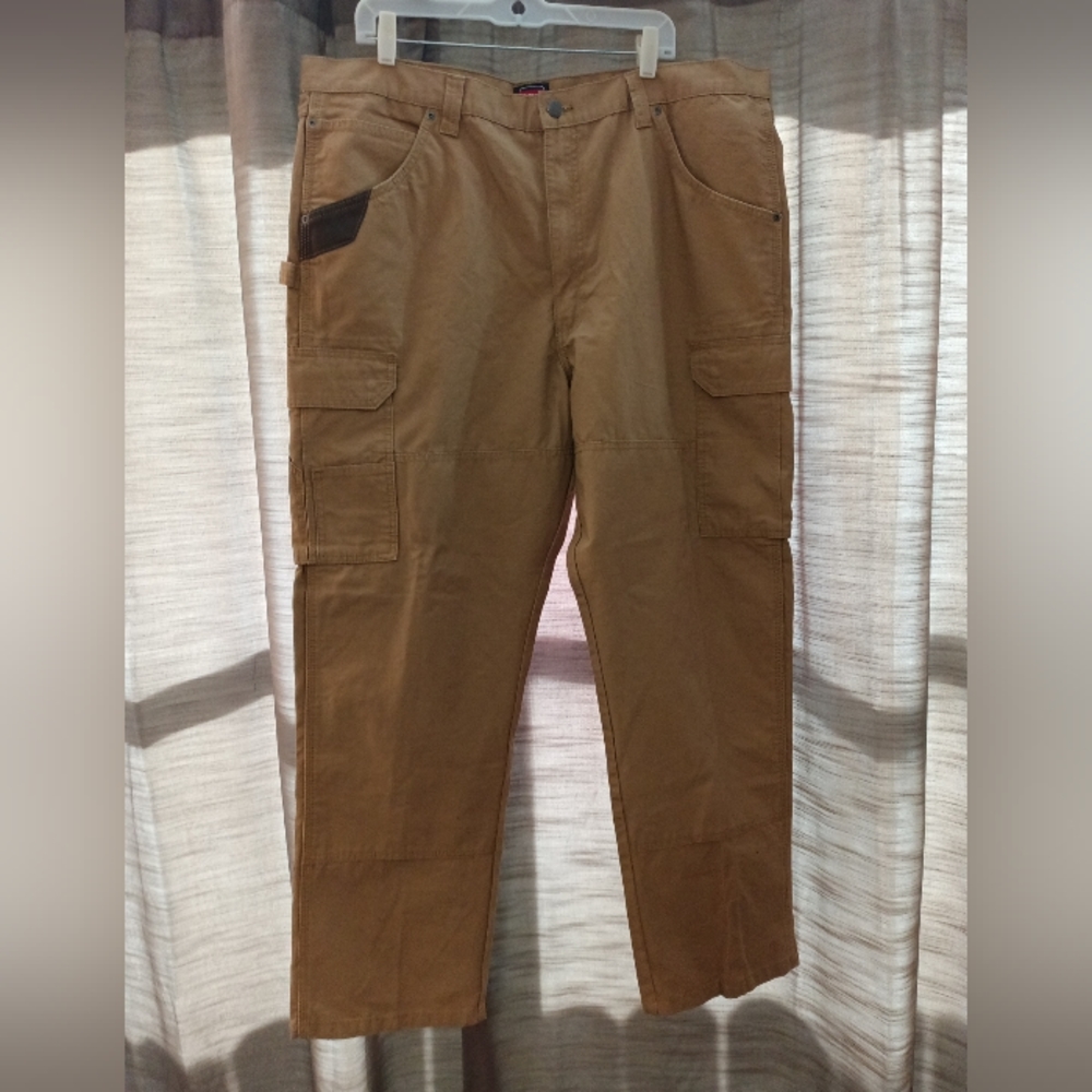 New Men's Wrangler Workwear Brown Ranger Relaxed Fit Pants 42x32